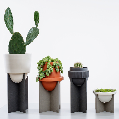 MPGMB's homeware includes terracotta cacti pots based on desert forms