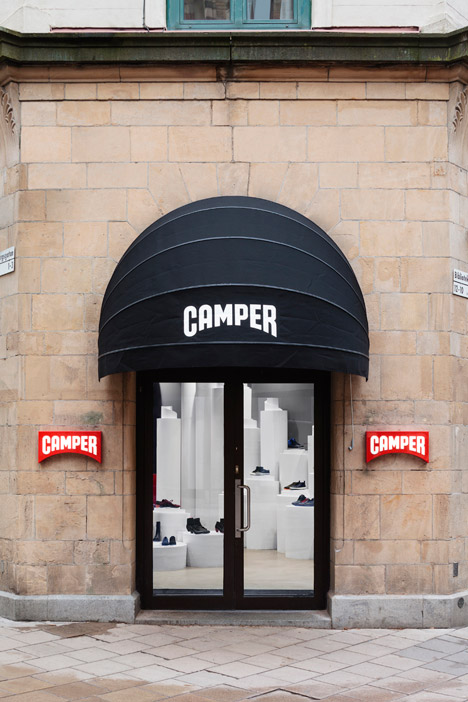 Camper store in Stockholm by Nendo