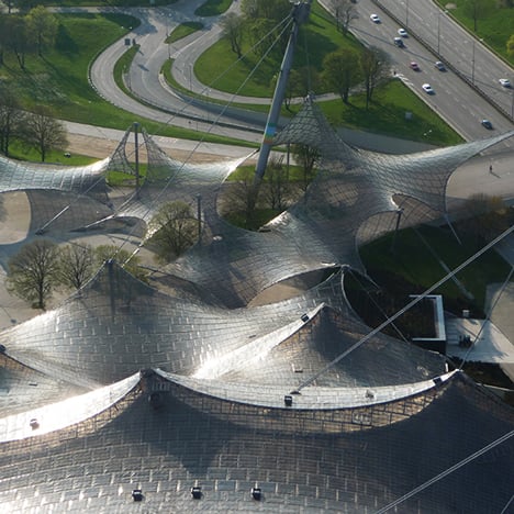 Frei Otto's tensile roofs for the 1972 Munich Olympic Games