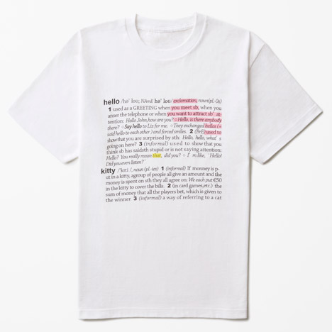 Hello Kitty T-shirt collection by Nendo