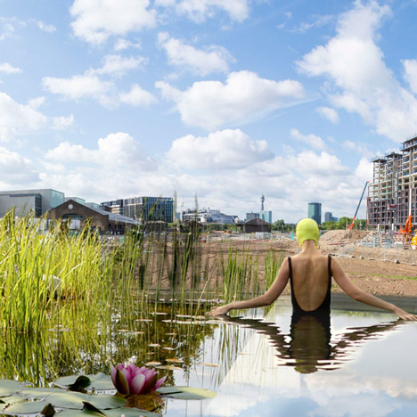 Of Soil and Water freshwater bathing ponds in King's Cross by Ooze Architects