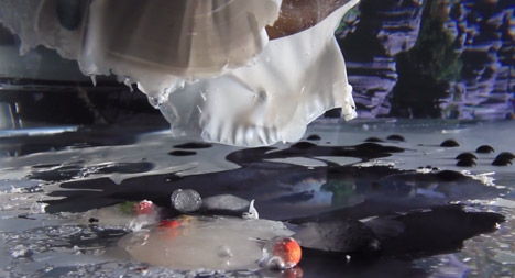 Waterballet - Shortcutz music video shot in a fishbowl