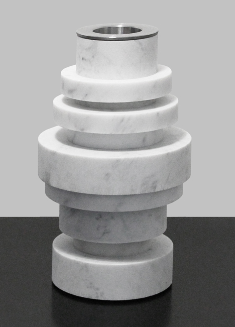 aNoi marble vase by Moreno Ratti