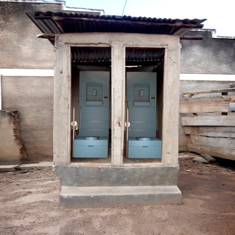 Blue Diversion Toilet aims to improve sanitation with built-in filtration system