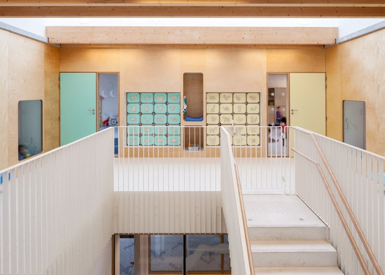 Zampone Architectuur S Daycare Centre Features Wooden Walls