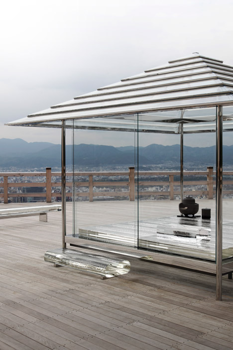 Glass Teahouse by Tokujin Yoshioka