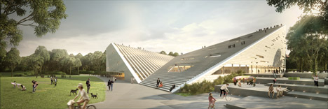 New National Gallery and Ludwig Museum in Budapest proposal by Snohetta