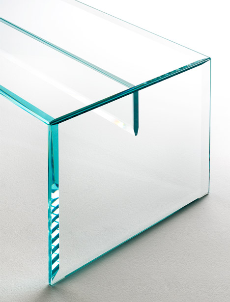 Prism glass bench by Tokujin Yoshioka