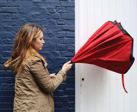 The KAZbrella drip-free umbrella by Riann Kazim