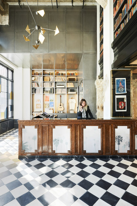 Ace Hotel restoration and interior, Los Angeles by Commune, 2014. Photograph by Spencer Lowell