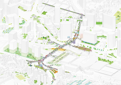 MVRDV and Studio Makkink &amp Bey to transform Seoul overpass into High Line-inspired park called Seoul Skygarden