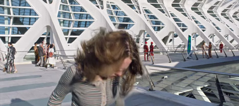 Tomorrowland features Santiago Calatrava's City of Arts and Sciences bridge
