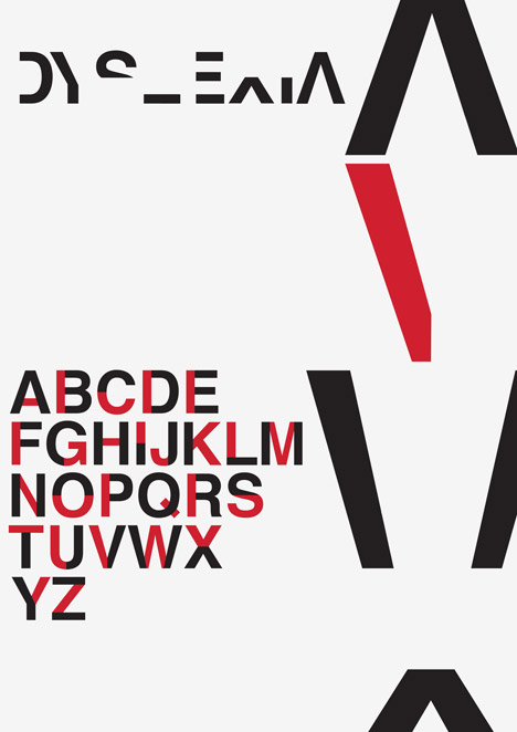Dyslexia typography by Daniel Britton