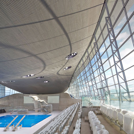 Olympic aquatics centre by Zaha Hadid