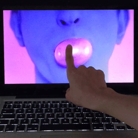 Golden Touch music video revolves around the viewer's fingertip