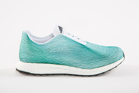 sports shoes made from recycled ocean waste