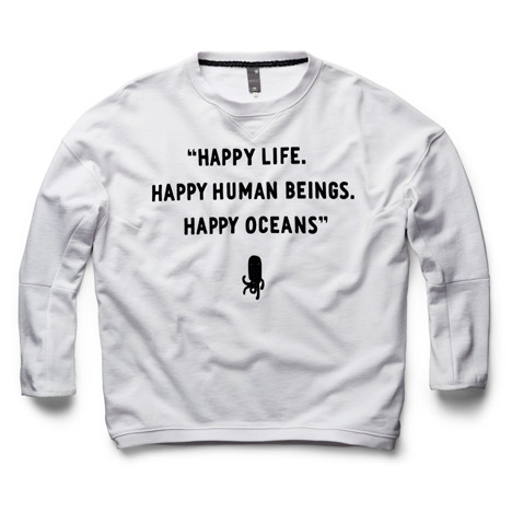 Sweatshirt made of ocean plastic by Pharrell Williams for G-Star RAW