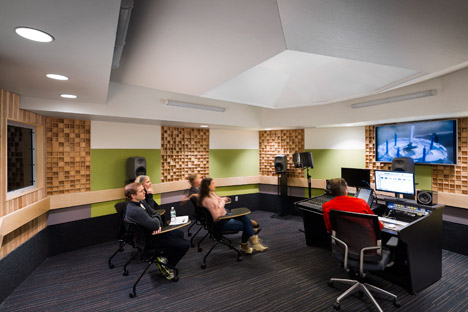 Pratt Institute new film and video building interior by WASA Studio