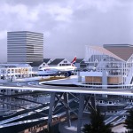 Stockholm airport proposal elevates runways one of city rooftops