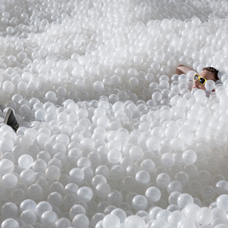 Snarkitecture fills Washington DC museum with nearly one million plastic balls