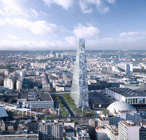Paris to get first skyscraper since the 70s as Herzog & de Meuron's triangle tower approved