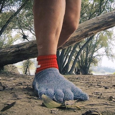 Swiss Barefoot Company's glove-like socks are made from material stronger than Kevlar