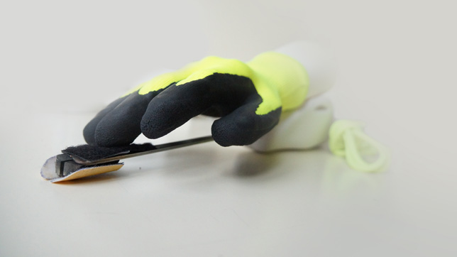 More refined prototype of Morten Grönning's Happaratus power glove