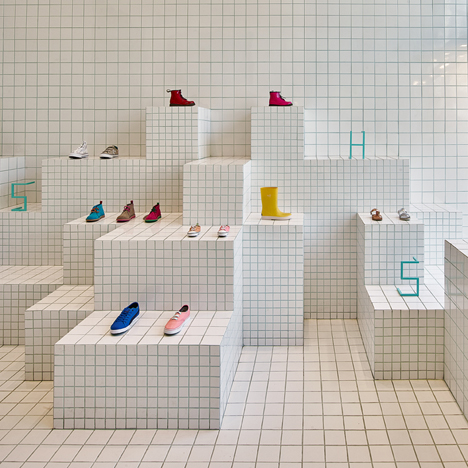 Nábito completes Little Shoes store influenced by children's notebooks