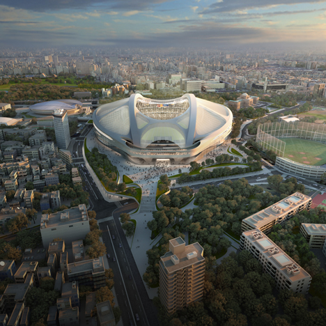 New National Stadium Tokyo by Zaha Hadid