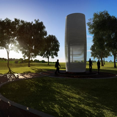 Smog Free Project Live by Studio Roosegaarde