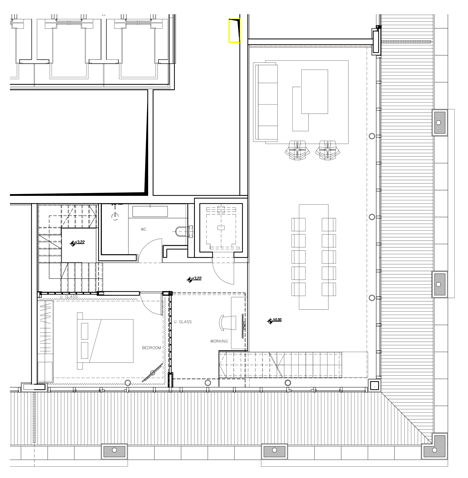 Square Compositions Penthouse by Pitsou Kedem Architects 
