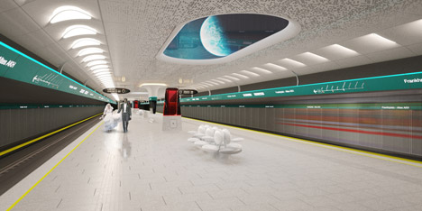 U5 subway competition in Vienna by Madame Mohr