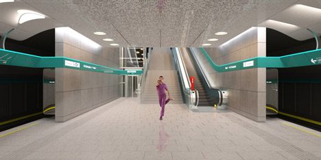 U5 subway competition in Vienna by Madame Mohr