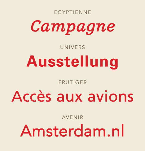 Adrian Frutiger's typefaces