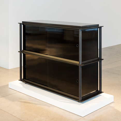David Chipperfield presents cabinets referencing Greek architecture at David Gill Gallery