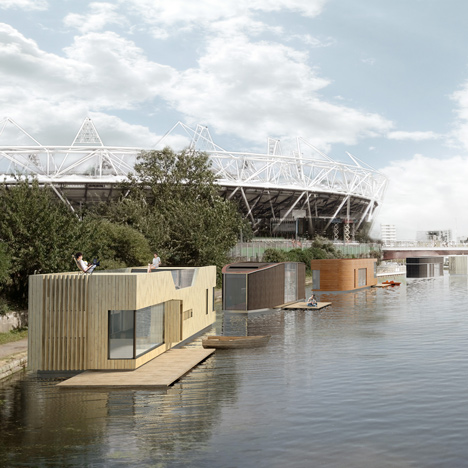 Baca Architects proposes prefabricated amphibious housing for London's canals