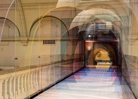 Mise-En-Abyme installation by Matteo Fogale and Laetitia de Allegri at London's V&ampA museum