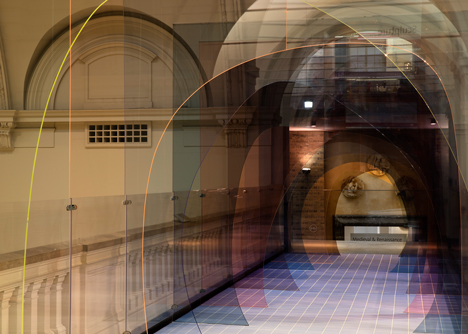 Mise-En-Abyme installation by Matteo Fogale and Laetitia de Allegri at London's V&ampA museum