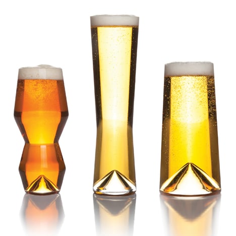 Monti beer glasses designed by Sempli