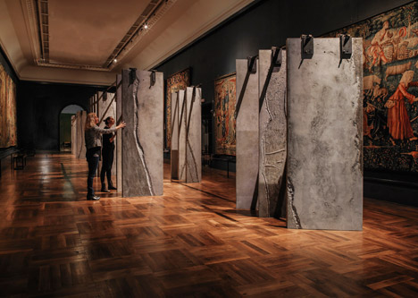 The Ogham Wall by Grafton Architects at the Victoria and Albert Museum