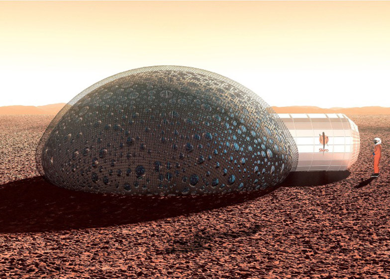 Rendezvous Tom Audreath Gå op og ned Fabulous proposes 3D-printed Sfero bubble house for Mars
