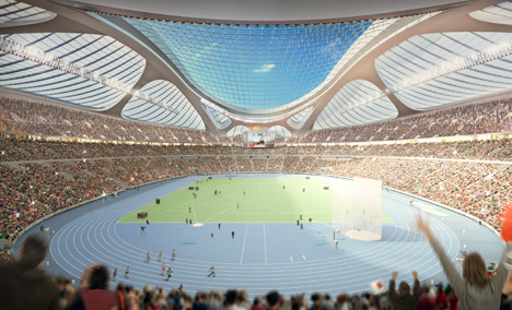 Zaha Hadid's design for the Tokyo 2020 Olympic stadium