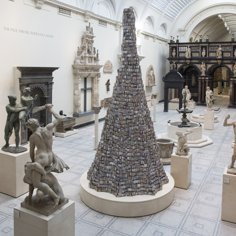 Tower of Babel by Barnaby Barford at London's V and A museum