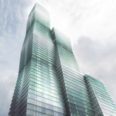 The 348-metre-high Wanda Vista skyscraper in Chicago, by local office Studio Gang