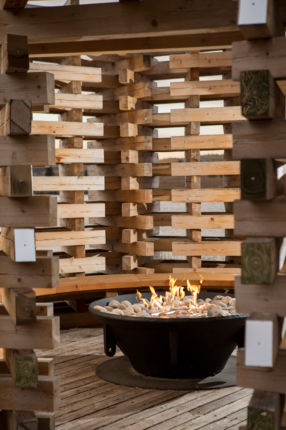 Carraig Ridge Fireplace in Alberta, Canada, by Young Projects