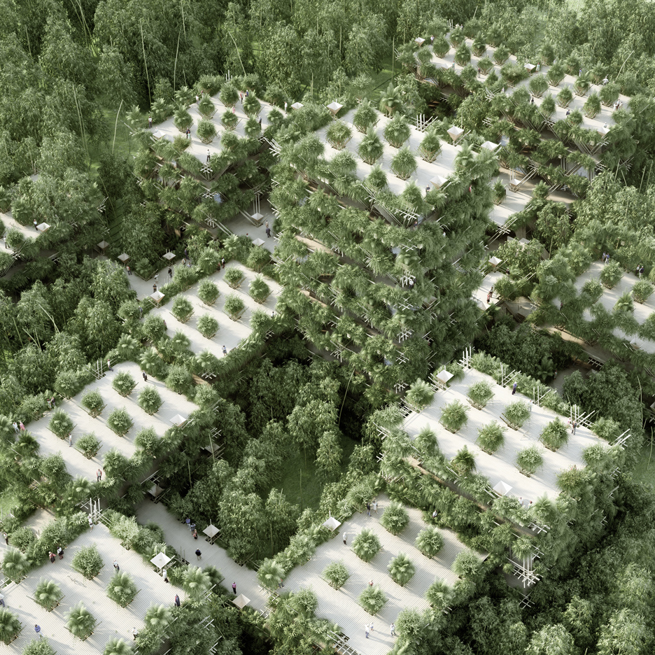 Penda unveils vision for bamboo city made from interlocking modular components