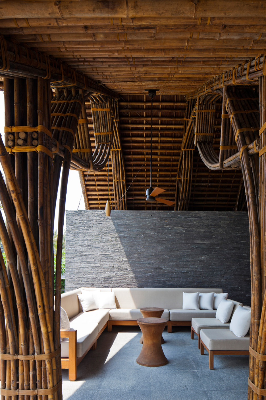 Naman Retreat Beach Bar by Vo Trong Nghia Architects