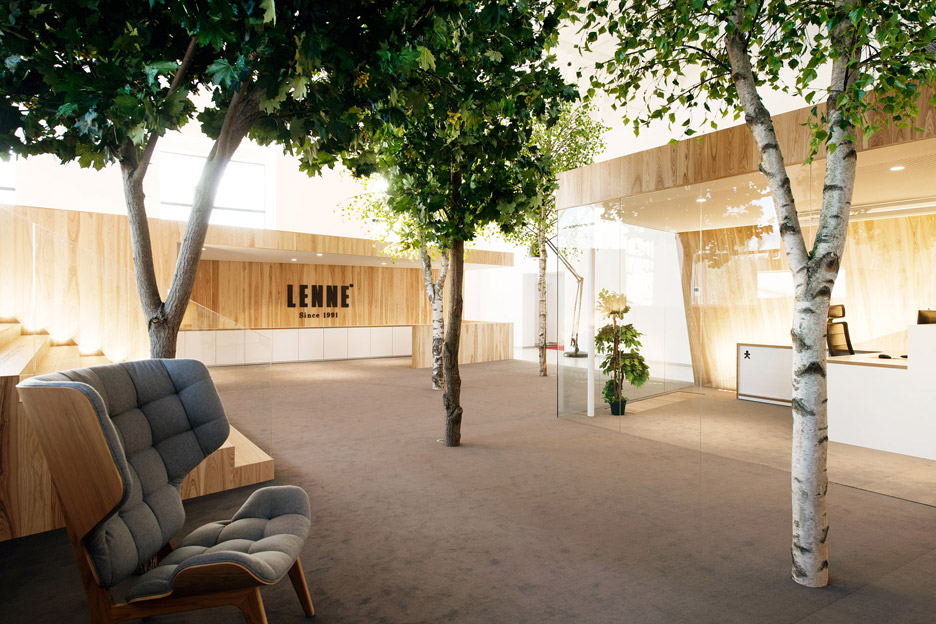 KAMP Arhitektid creates tree-filled office within former factory