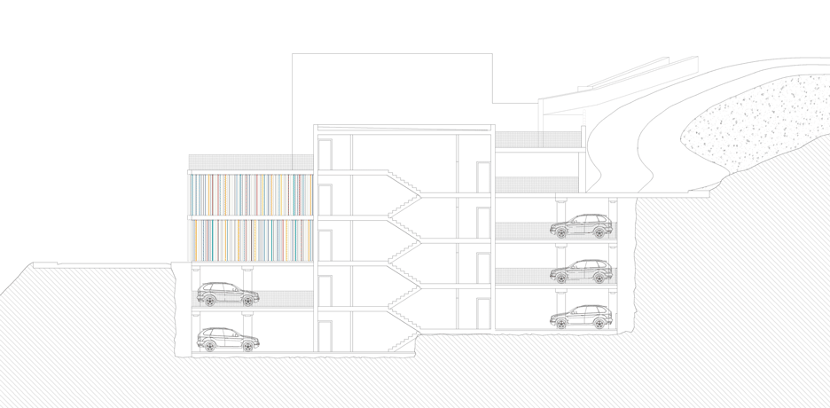 Maternity and oncology ward car park in A Coruna, Spain by Diaz &amp Diaz Arquitectos