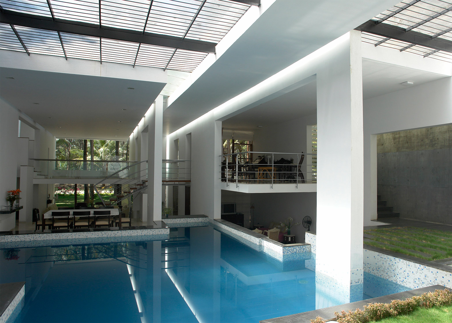 House By Ochre Has Skylit Swimming Pool